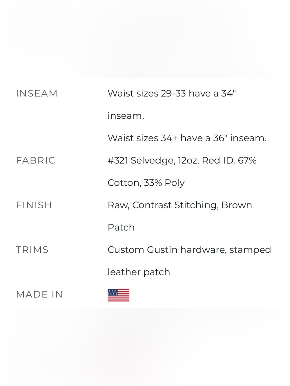 GUSTIN #321 The Red Fire - Selvedge Denim Jeans - 35 x 36 - Picture 11 of 14